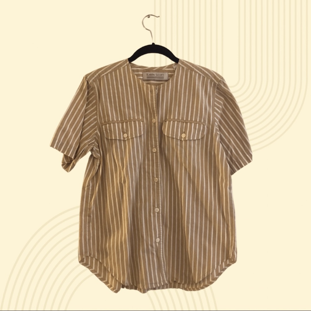Karen Scott Neutral Short Sleeve